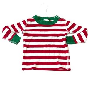 Hanna Andersson Red White Striped Long Sleeve Tee Unisex 2T Girl Boy Baby Cotton